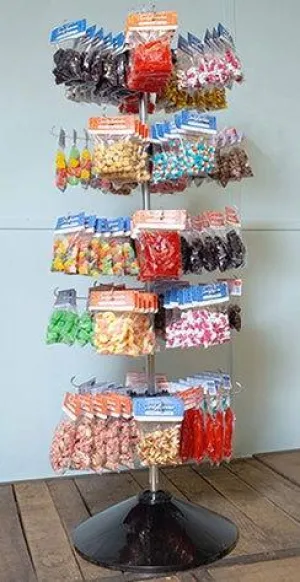 5 Tier Floor Spinner STANDARD SELECTION 180 Count Bag Candy Display