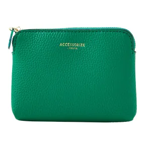 Accessorize London Women's Faux Leather Green Resin Coin Purse