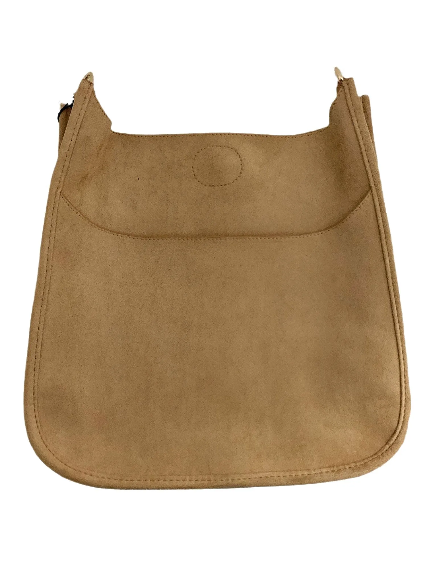 AhDorned Vegan Suede Classic Messenger Bag - No Strap