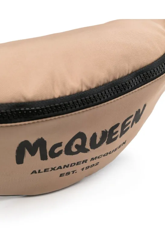 Alexander McQueen logo-print belt bag