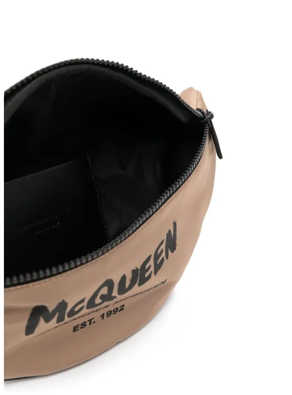 Alexander McQueen logo-print belt bag