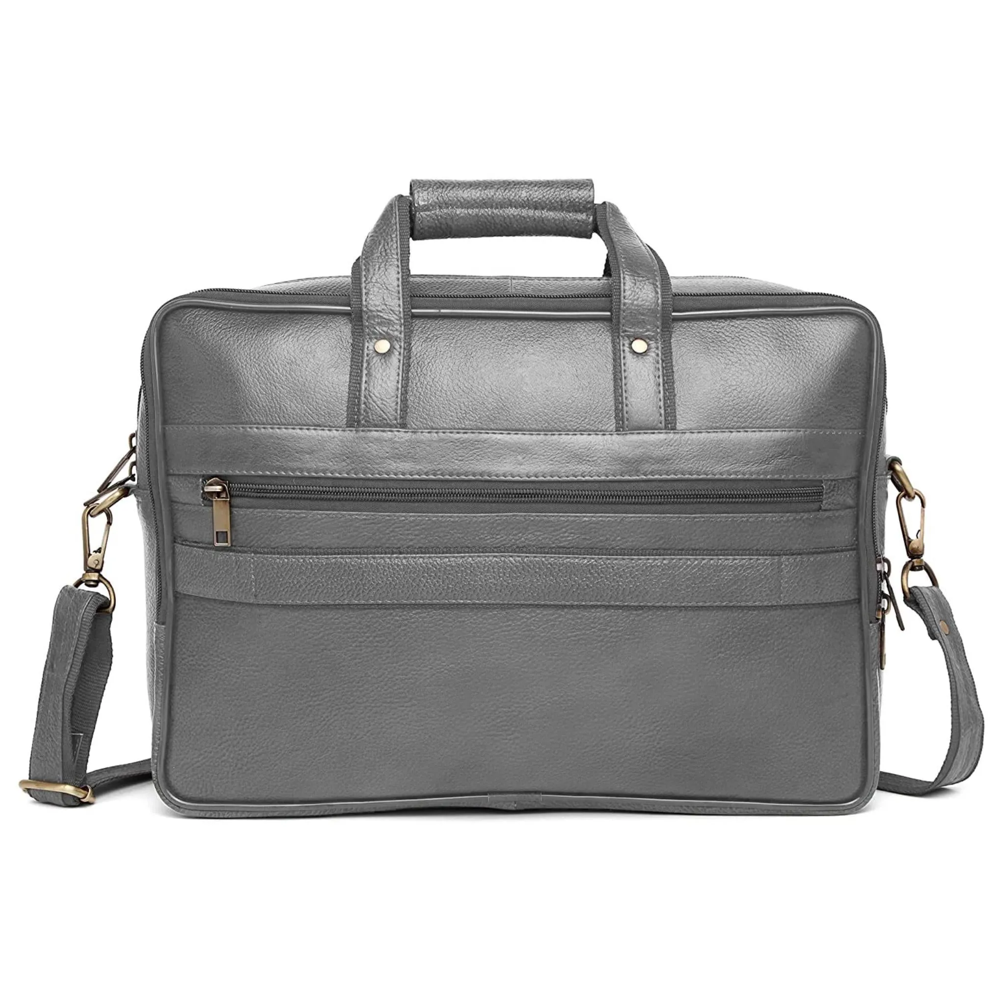 ALFORD Leather Laptop Messenger Bag for Men