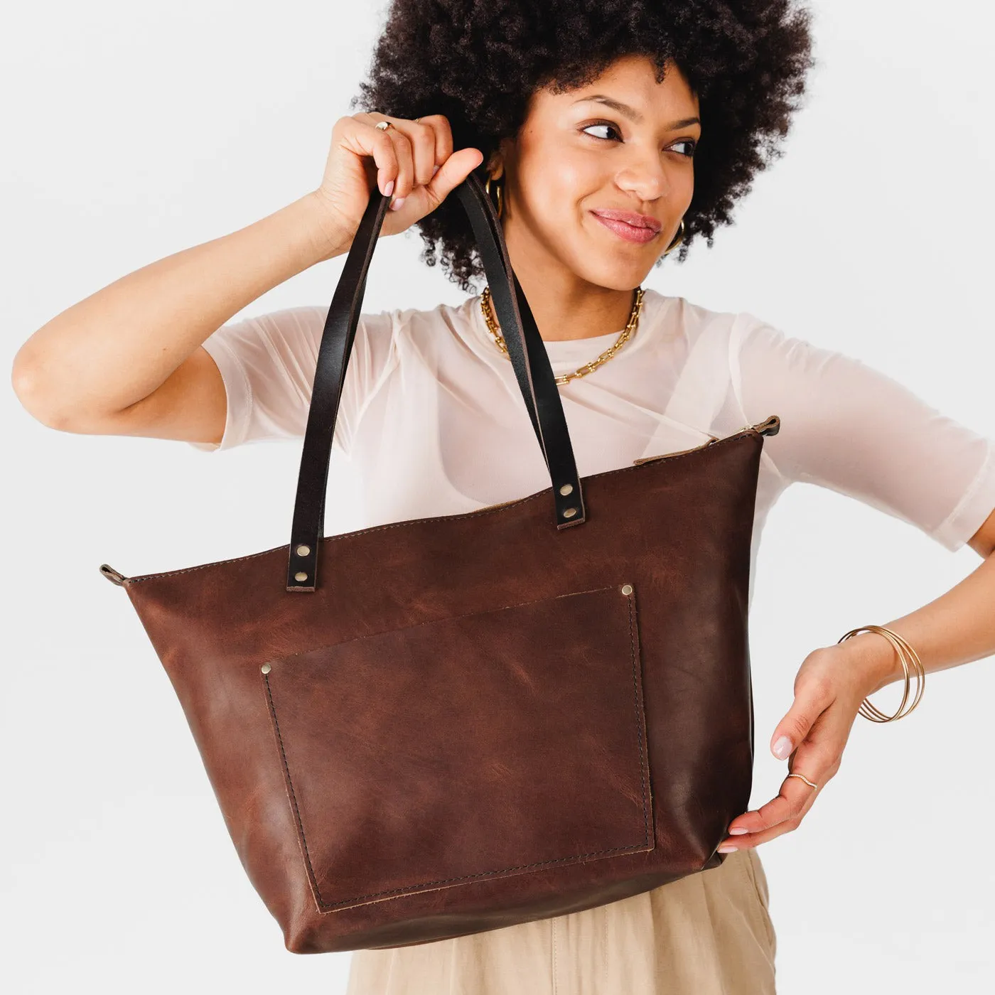 'Almost Perfect' Leather Tote Bag - Limited Edition