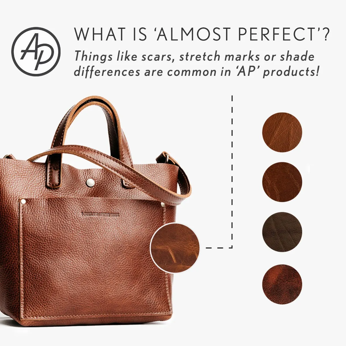 'Almost Perfect' Leather Tote Bag - Limited Edition