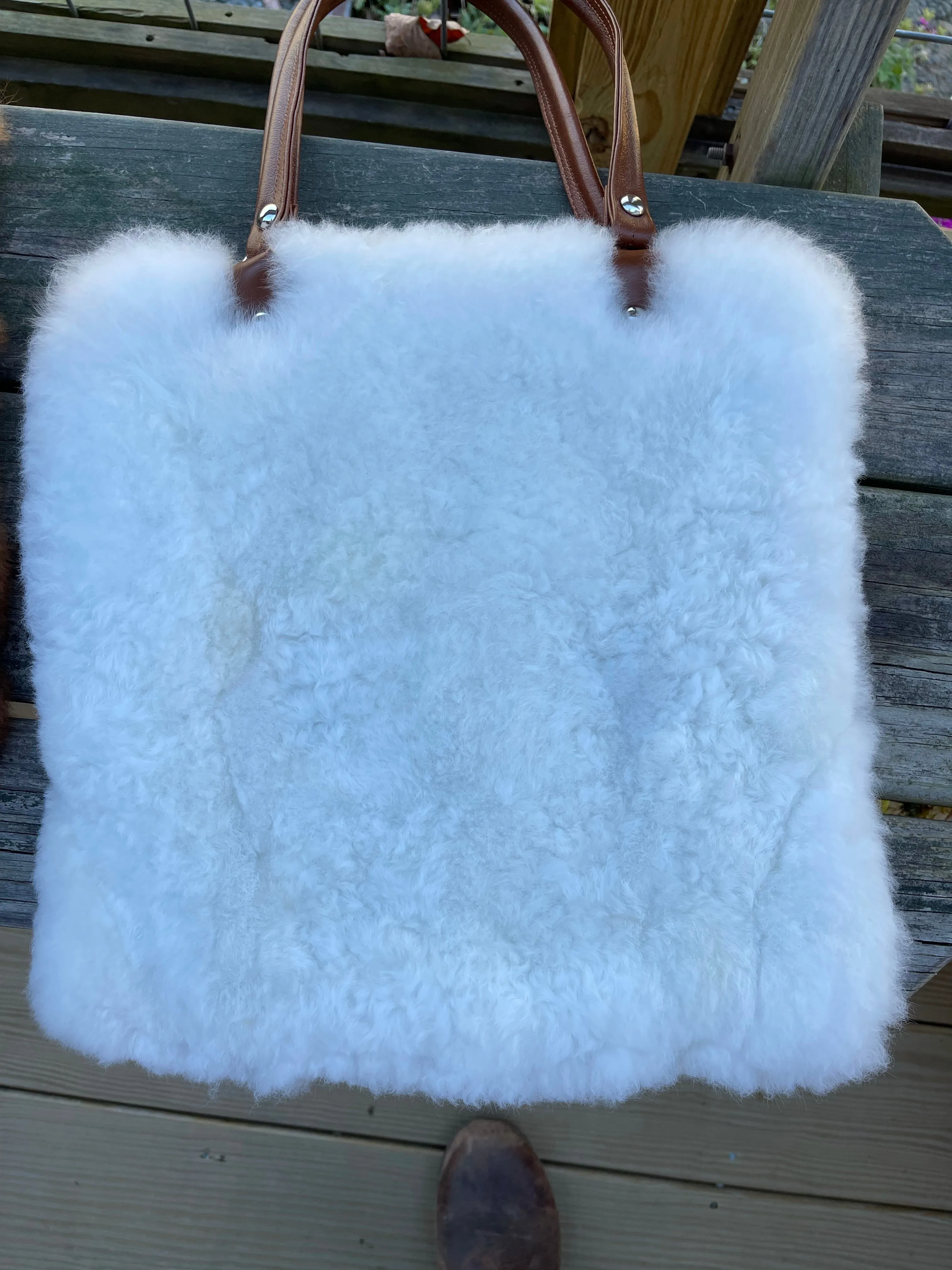 ALPACA FUR HANDBAG