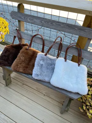 ALPACA FUR HANDBAG