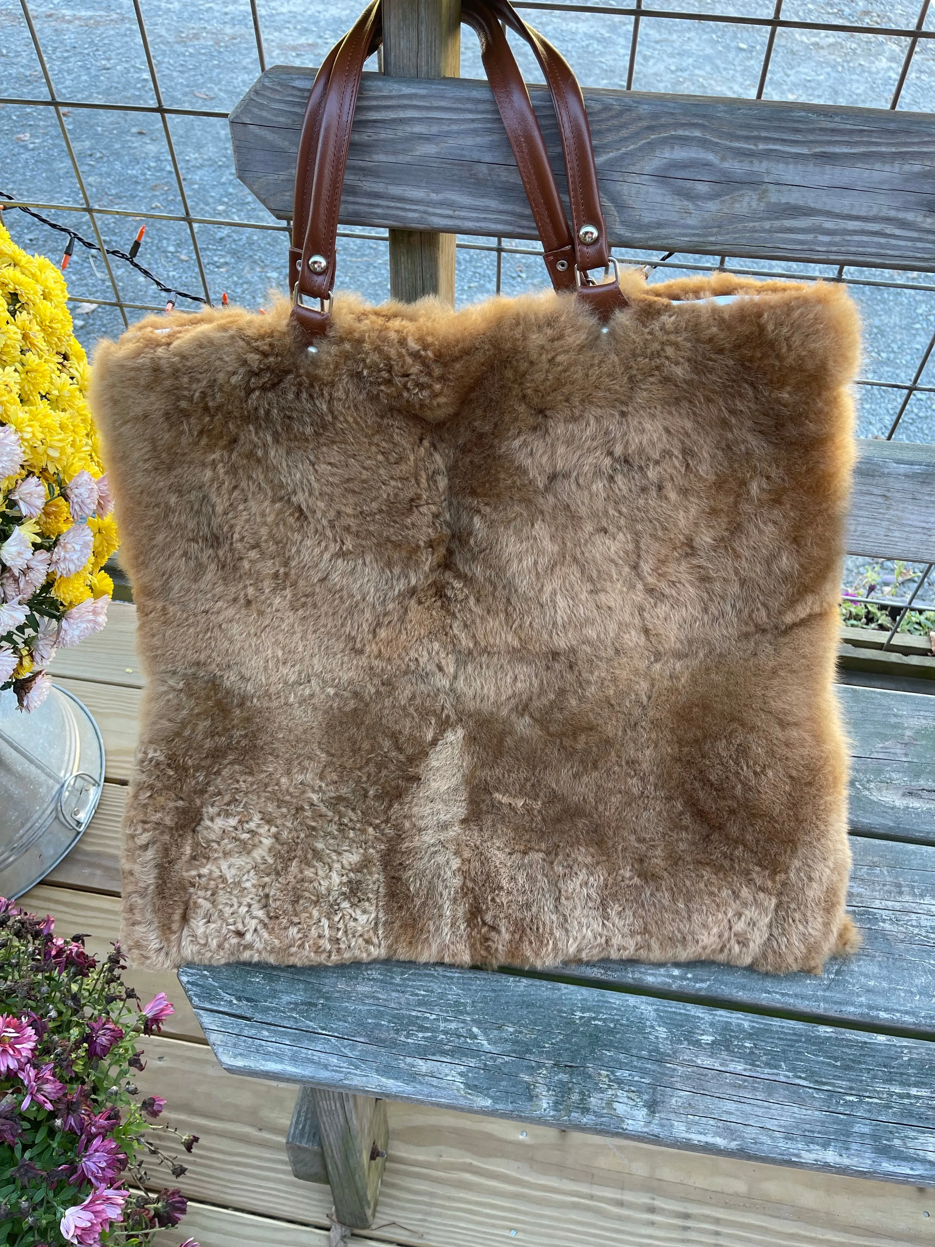 ALPACA FUR HANDBAG