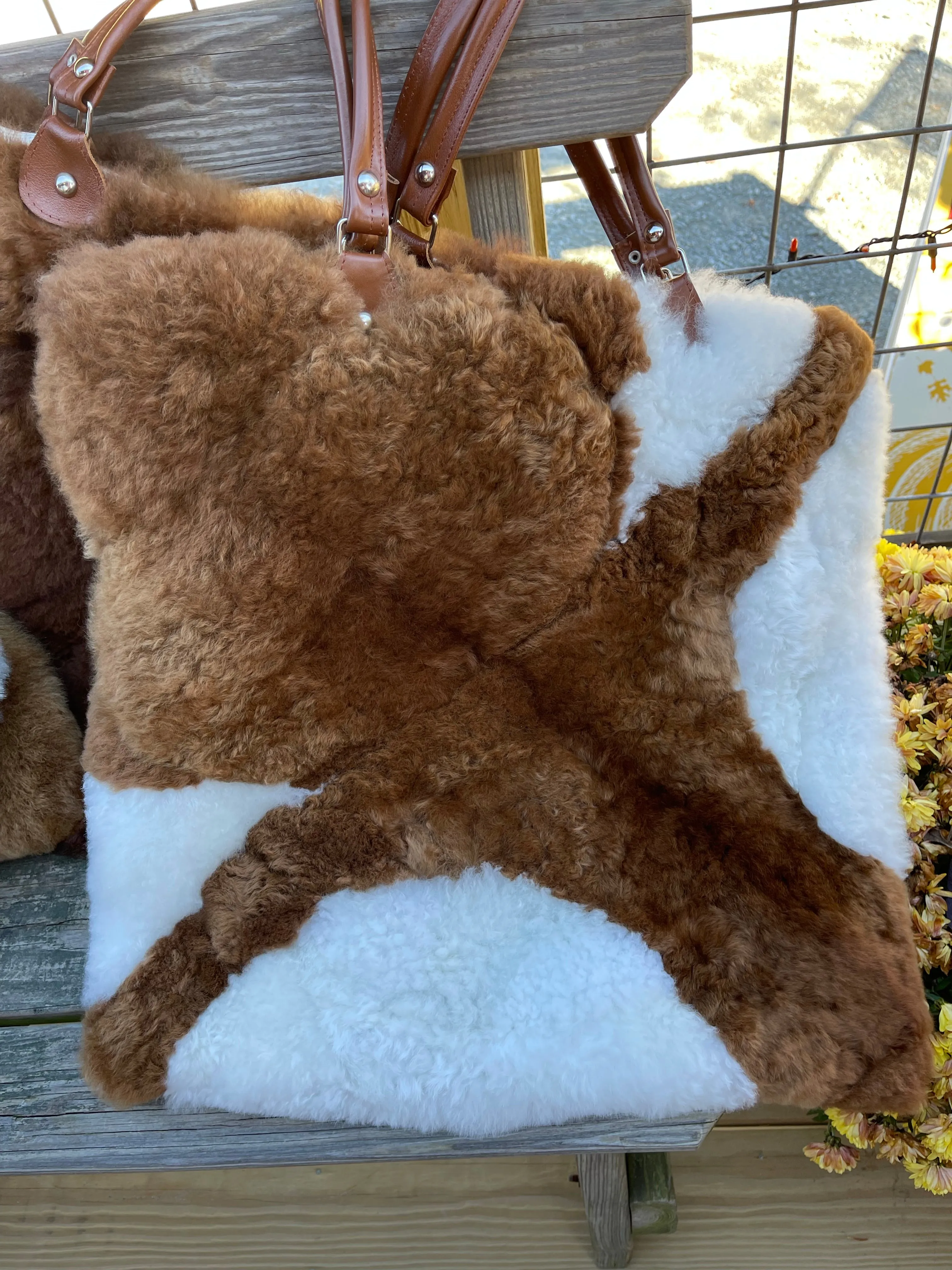 ALPACA FUR HANDBAG