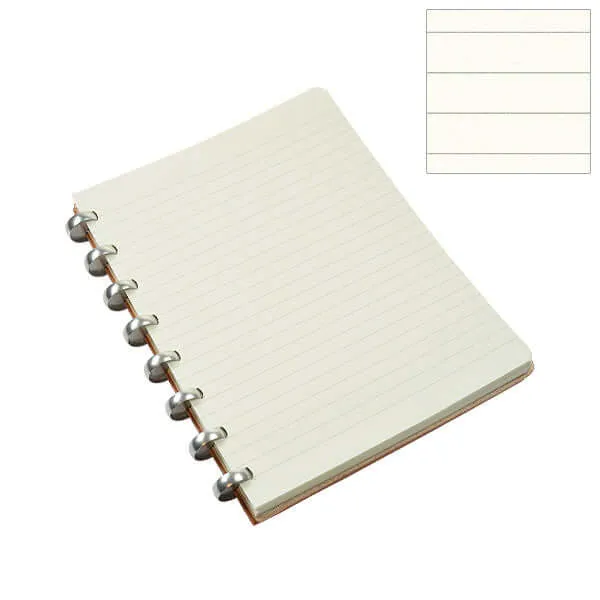 Atoma Pur Disc-Bound Refillable 165 x 210 Notebook Natural Leather