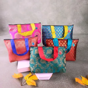 Banaras Silk Handy Bags- Bundle