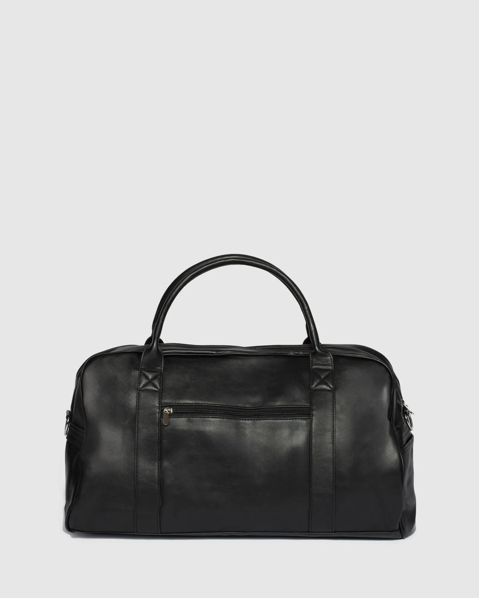 Black Quilted Weekender Bag