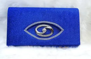 Blue Elegant Fashionable Stylish Designer Casual Hand clutch Hand purse Wedding Purse Party Wear Hand Clutch