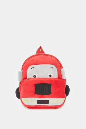 Boys Red Fire Truck Backpack