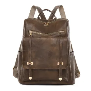 BP780 - Soft leather textured backpack