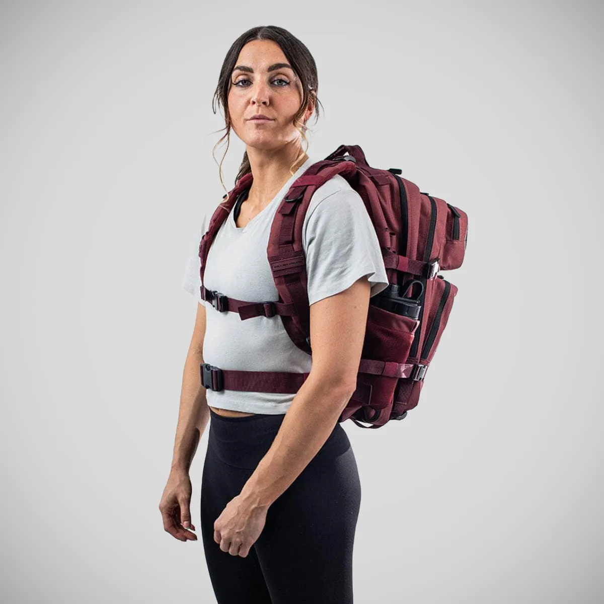 Built For Athletes Large Gym Backpack Burgundy