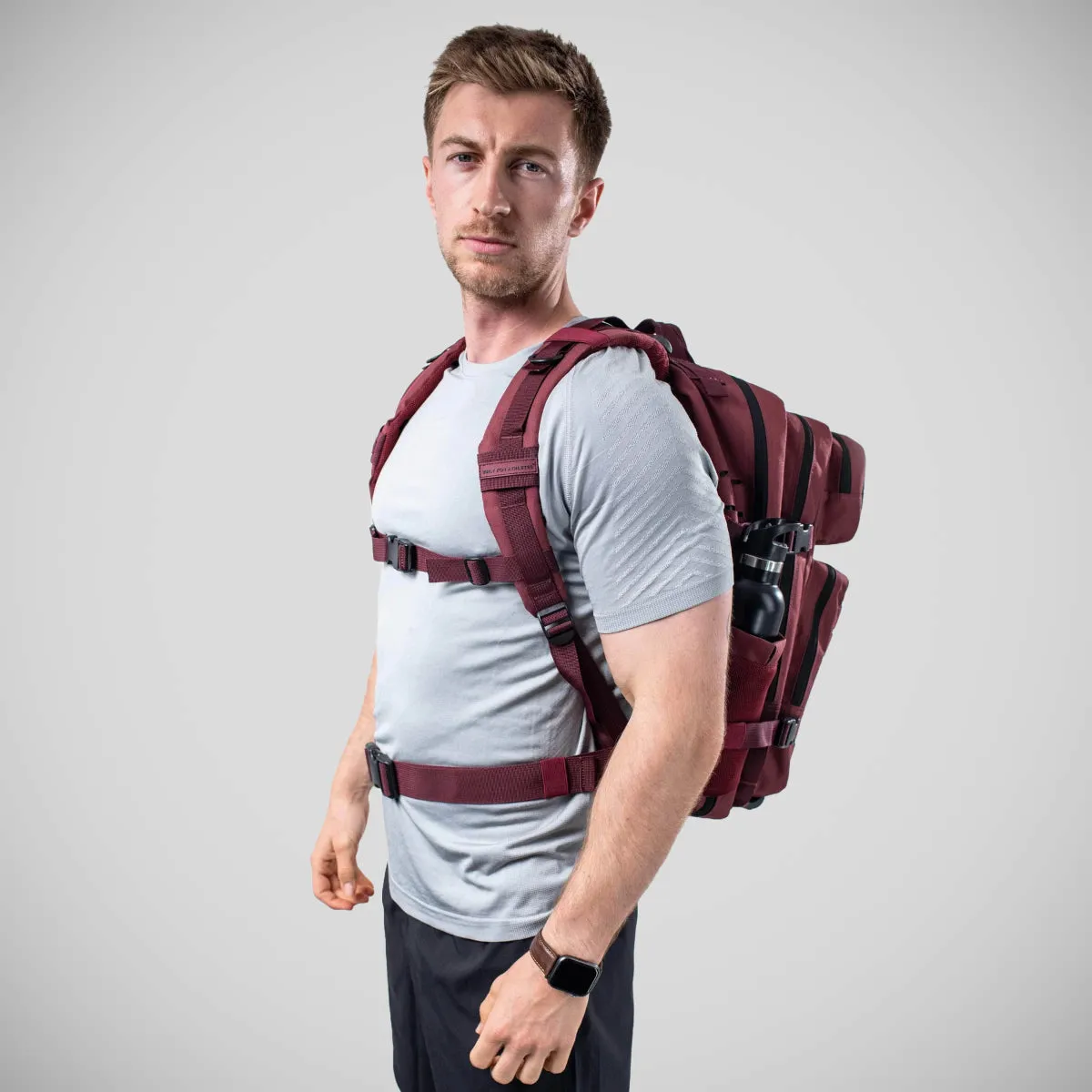 Built For Athletes Large Gym Backpack Burgundy