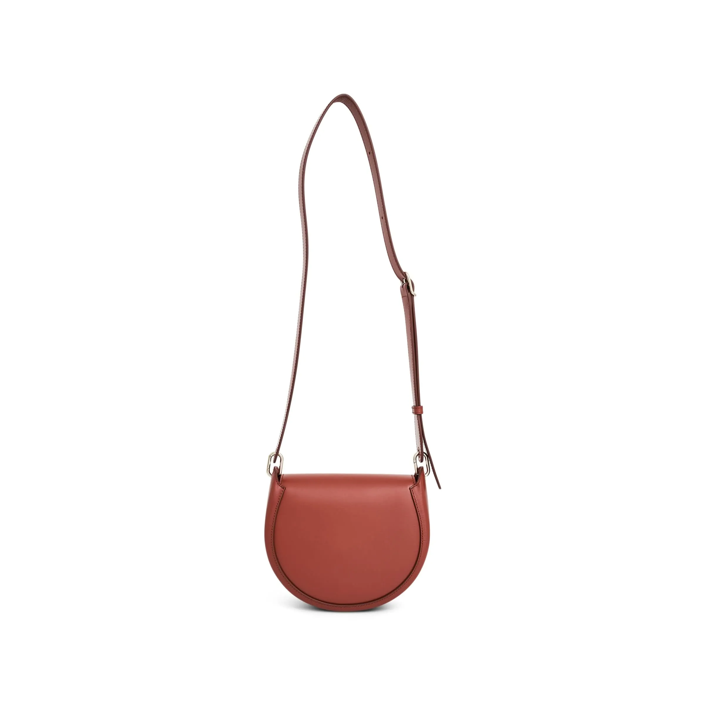 Chloe Arlene Crossbody Bag with Metal details in Leather in Autum Leaf