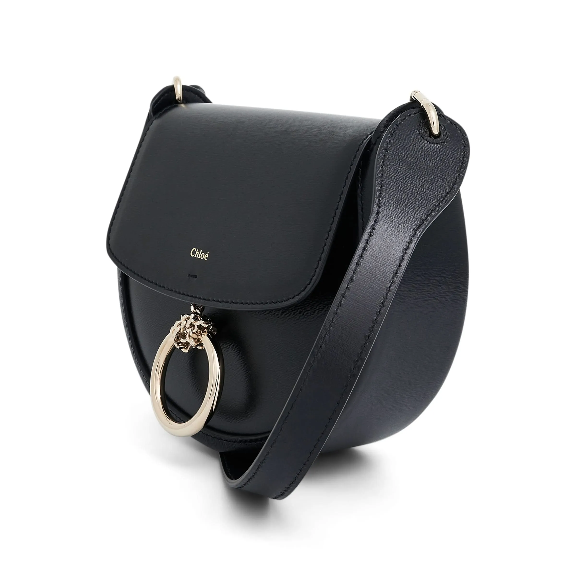 Chloe Arlene Leather Shoulder Bag in Black