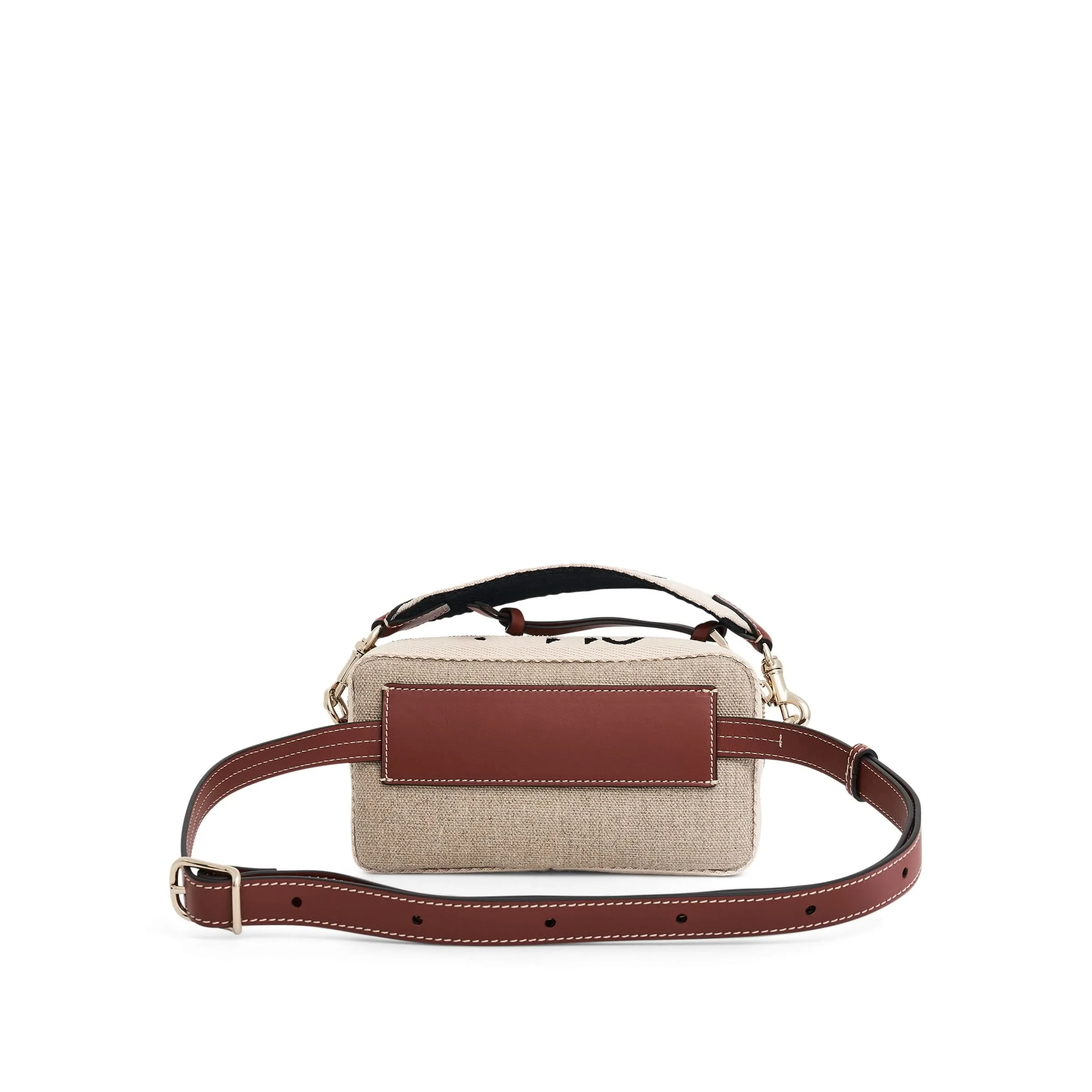 Chloe Woody Embroidered Leather Bag in Sepia Brown