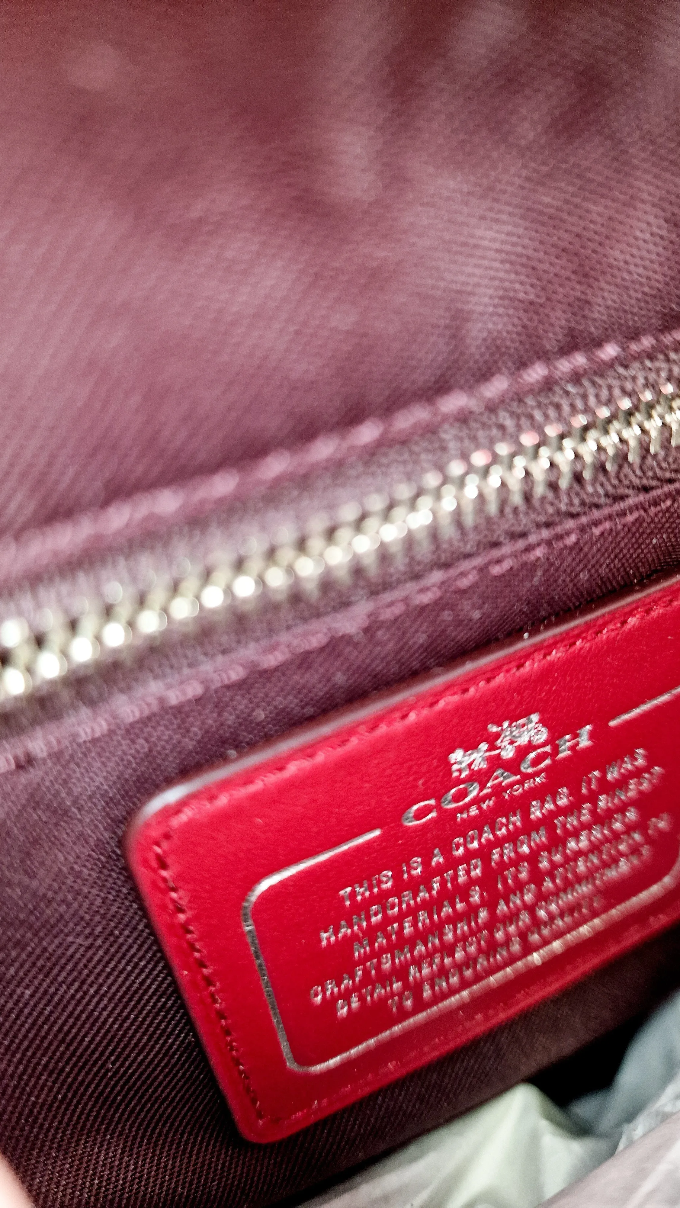 Coach Brooklyn Carryall 34 Bag in Red Pebble Leather - Coach 57276