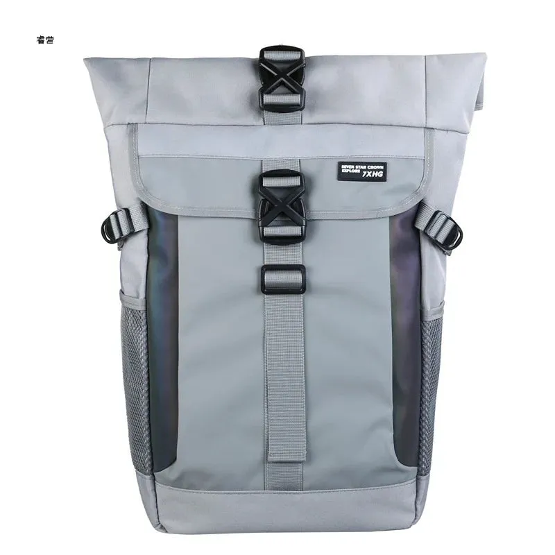 Colorful Reflective Patchwork Casual Backpack