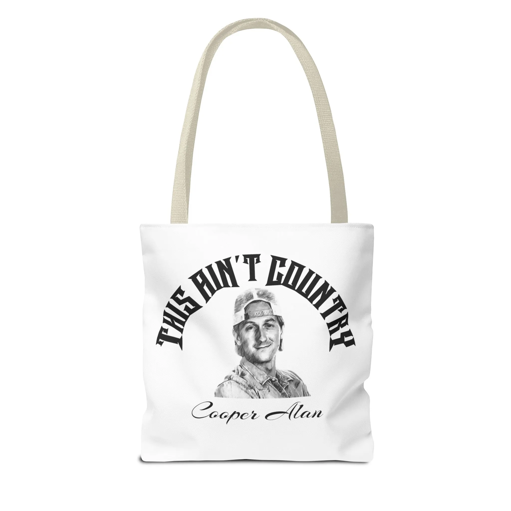 Cooper Alan 'This Ain't Country Tote Bag, Gift, Cooper Alan Tote Bag, Gift for Country Music Lover, Gift for Music fan, Country Music Bag