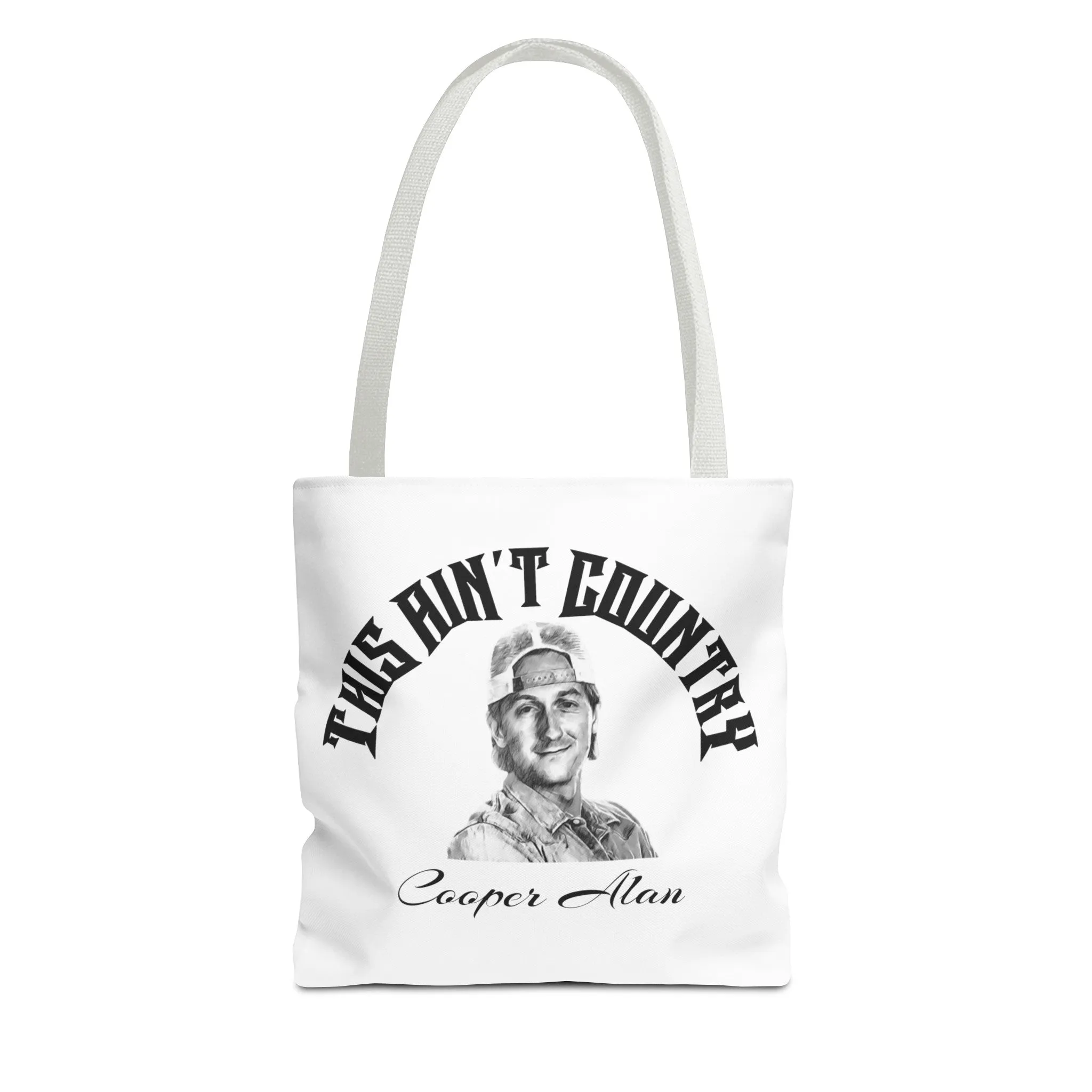 Cooper Alan 'This Ain't Country Tote Bag, Gift, Cooper Alan Tote Bag, Gift for Country Music Lover, Gift for Music fan, Country Music Bag