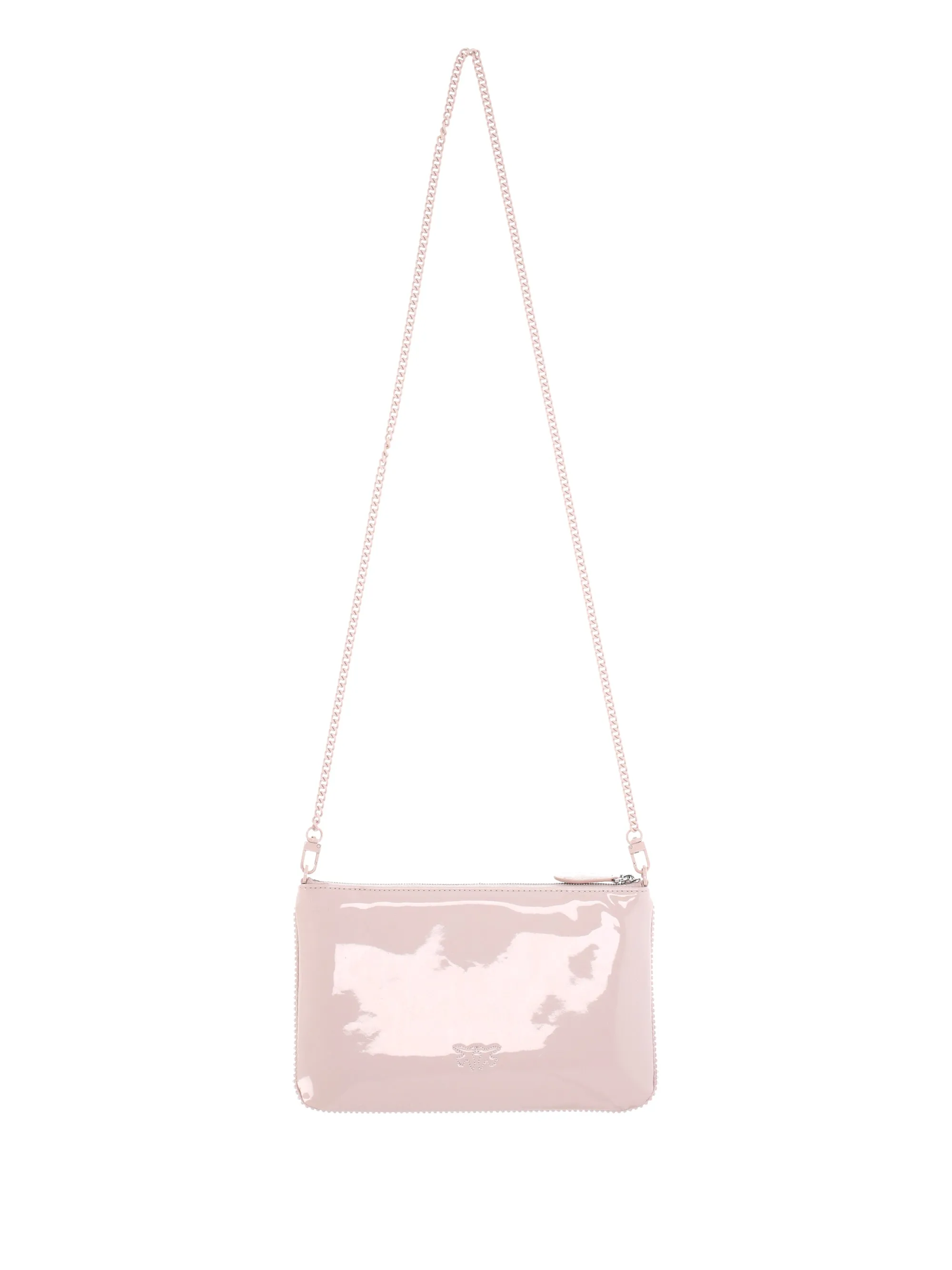 Crystal-Embellished Powder Pink Bag