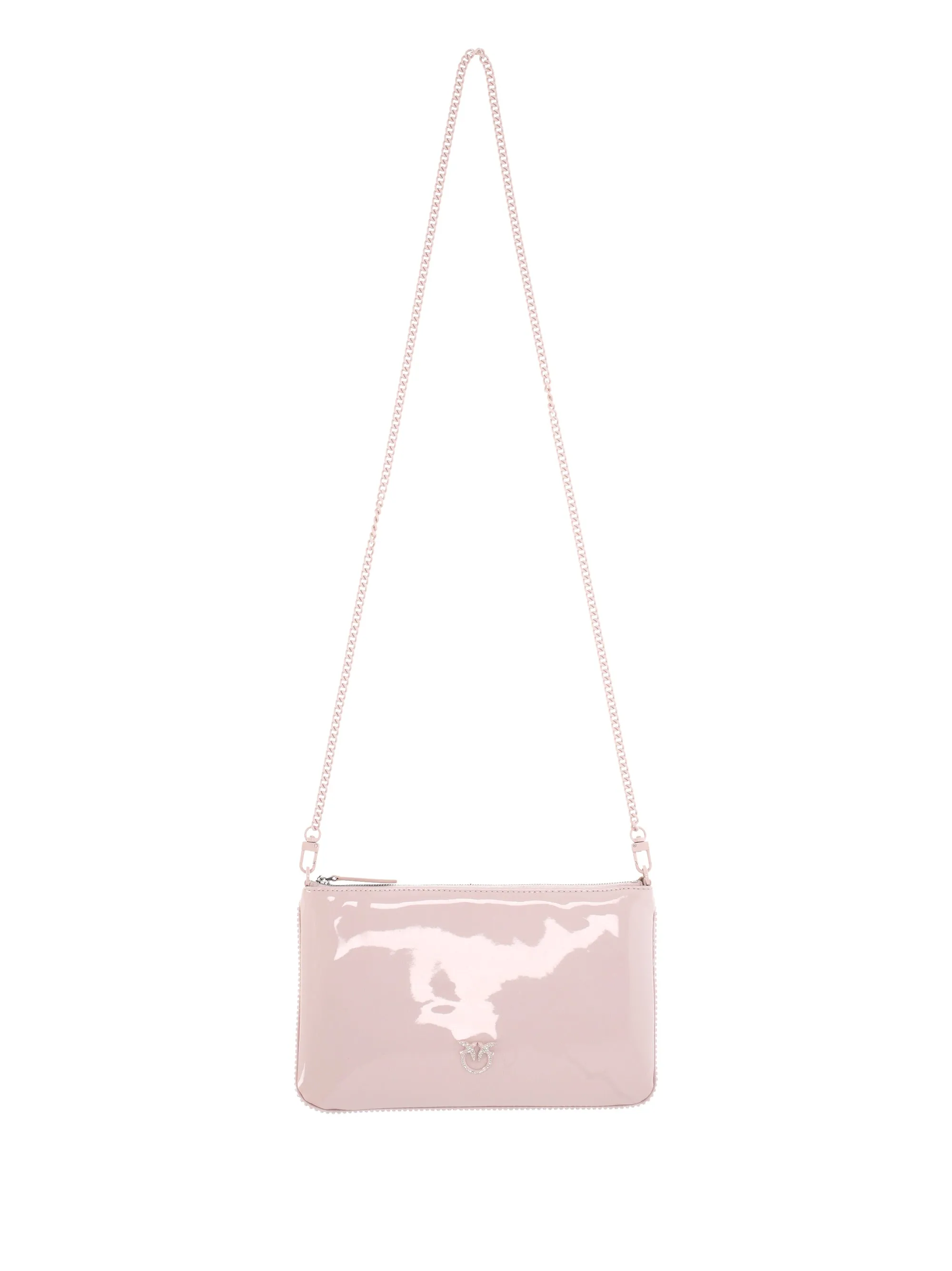 Crystal-Embellished Powder Pink Bag