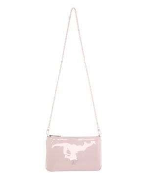 Crystal-Embellished Powder Pink Bag