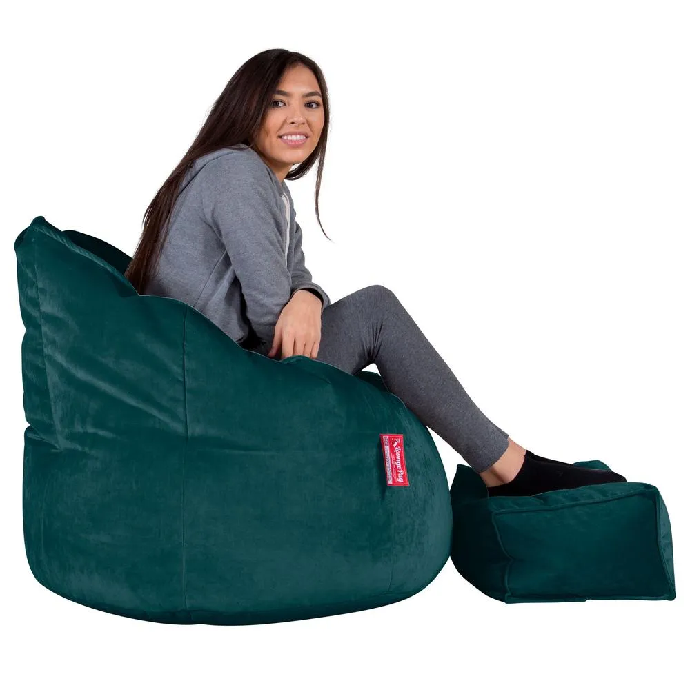 Cuddle Up Beanbag Chair - Velvet Teal