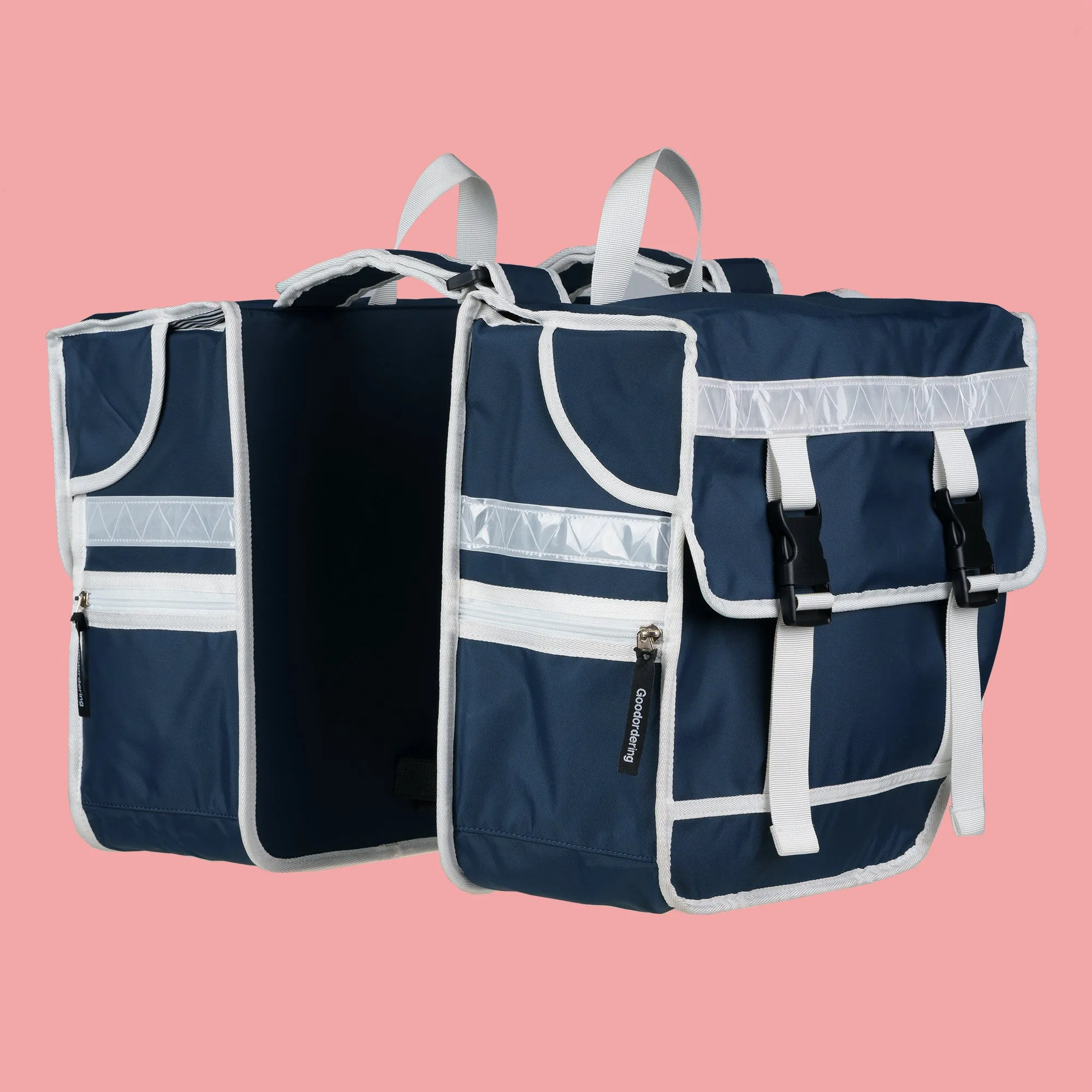 Double Pannier bag Navy Eco bicycle luggage