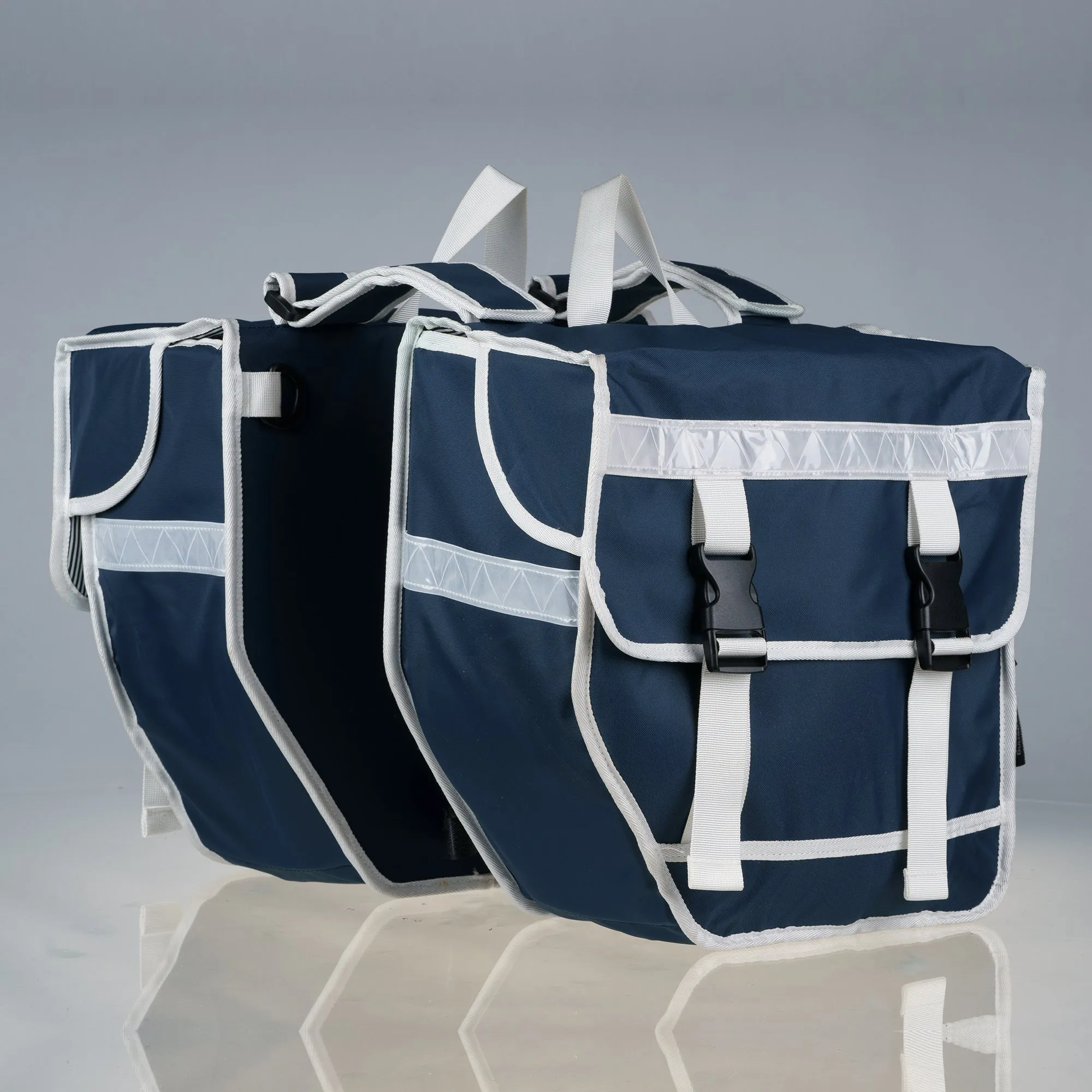 Double Pannier bag Navy Eco bicycle luggage