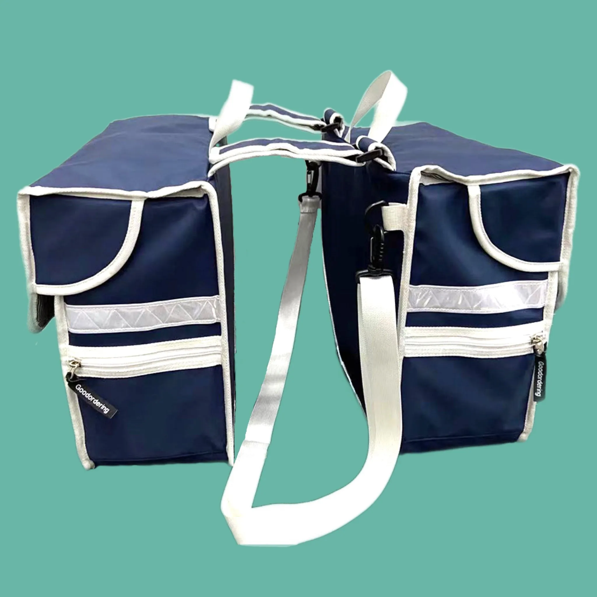 Double Pannier bag Navy Eco bicycle luggage