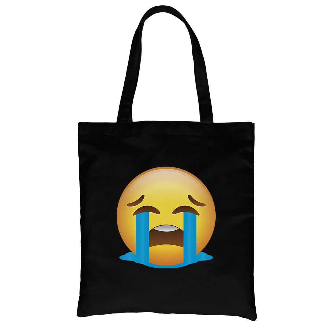 Emoji-Crying Canvas Shoulder Bag Joking Perfect Halloween Costume