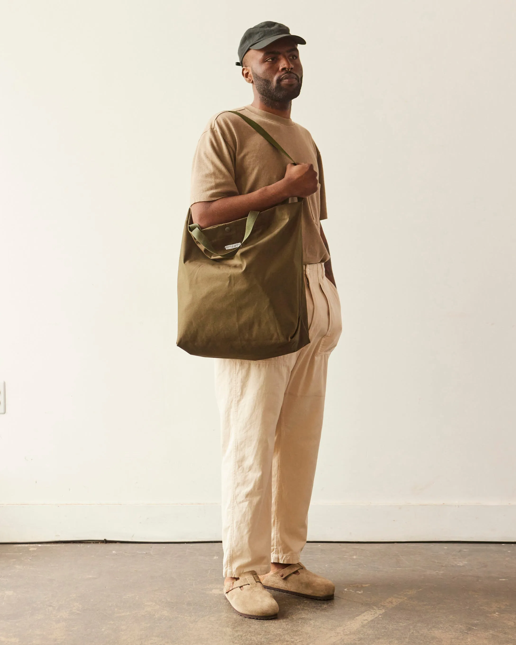 Engineered Garments Weather Poplin Carry All Tote, Olive