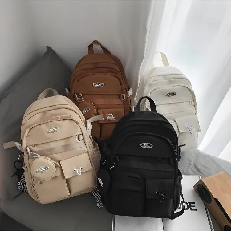 Extra Pockets Casual School Backpack