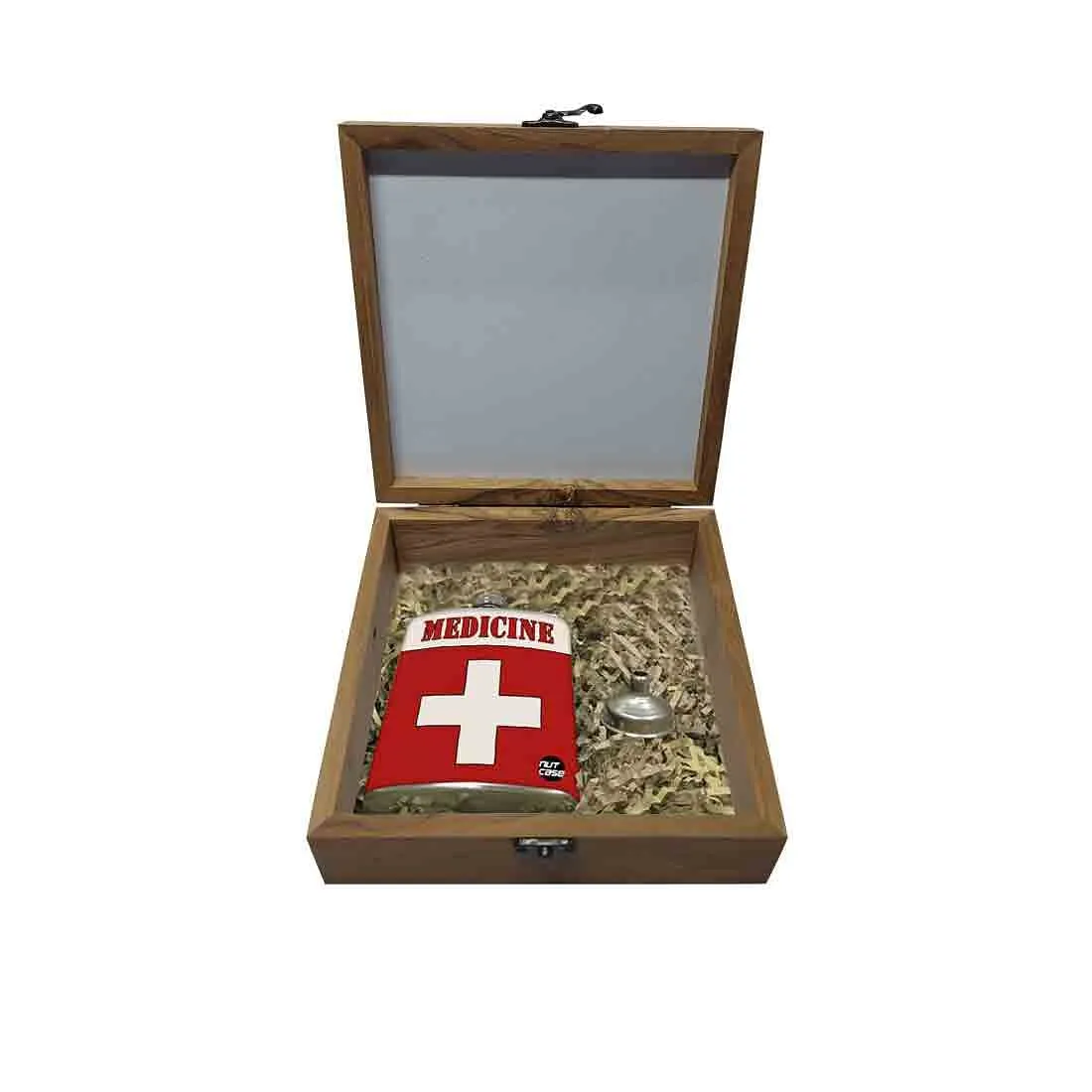 Funny Hip Flask Gift Box - Medicine