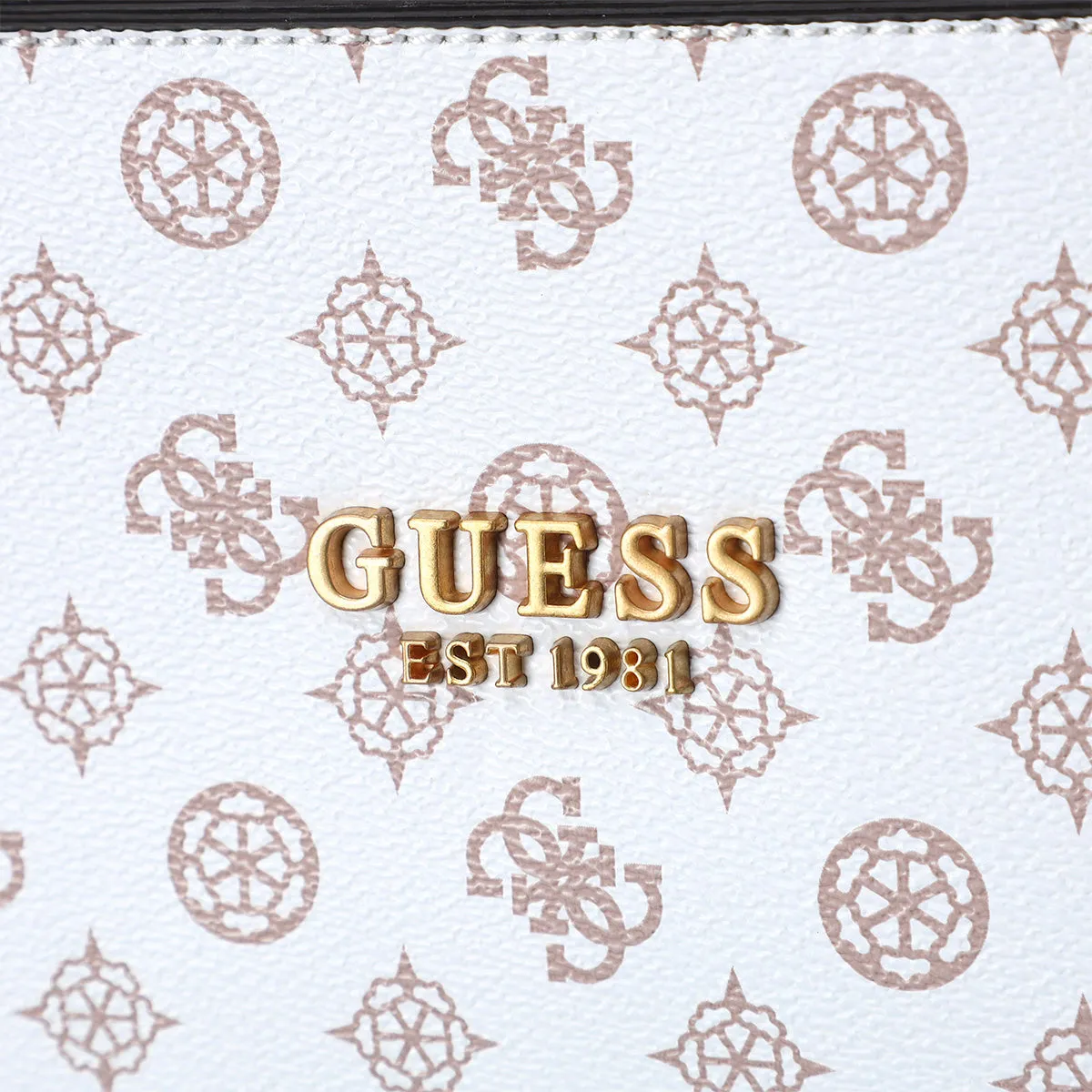 Guess Silvana Handbag In White Brown For Women