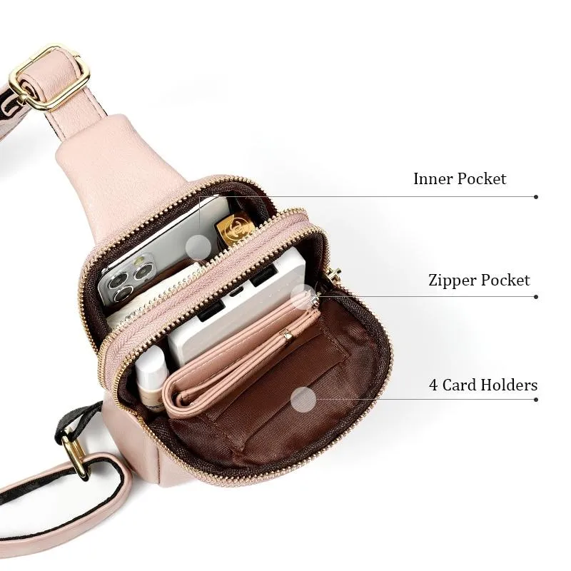 High Quality Mini Women's Leather Chest Bags