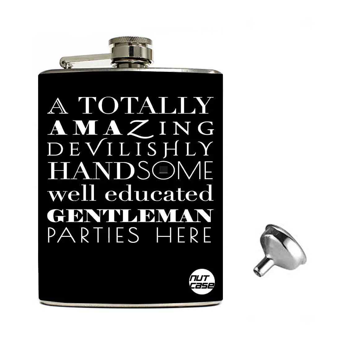 Hip Flask Gift Box -Hip Flasks For Men- Gentleman Suit Up