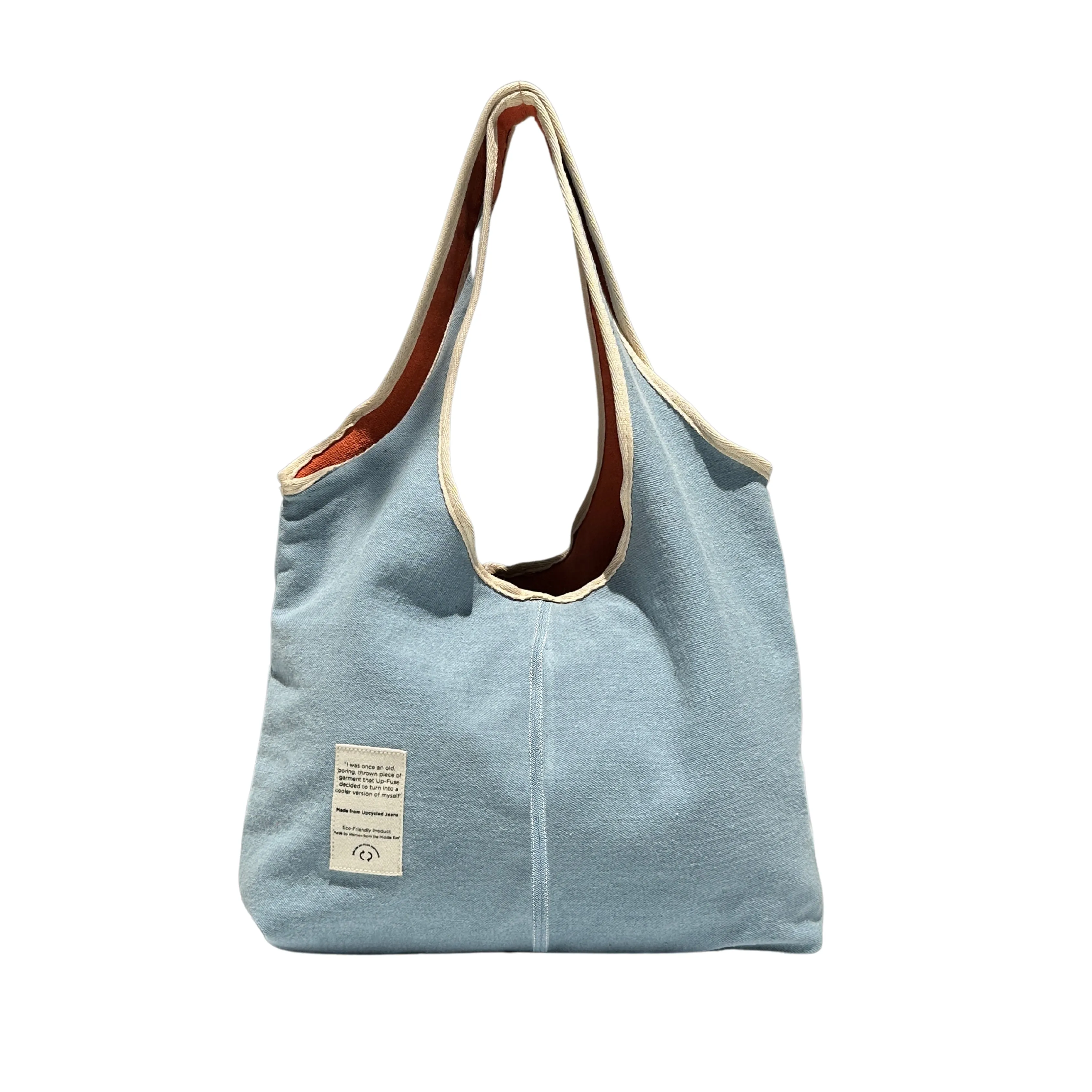 Jean-ius Reversible Tote Bag - Ice Blue