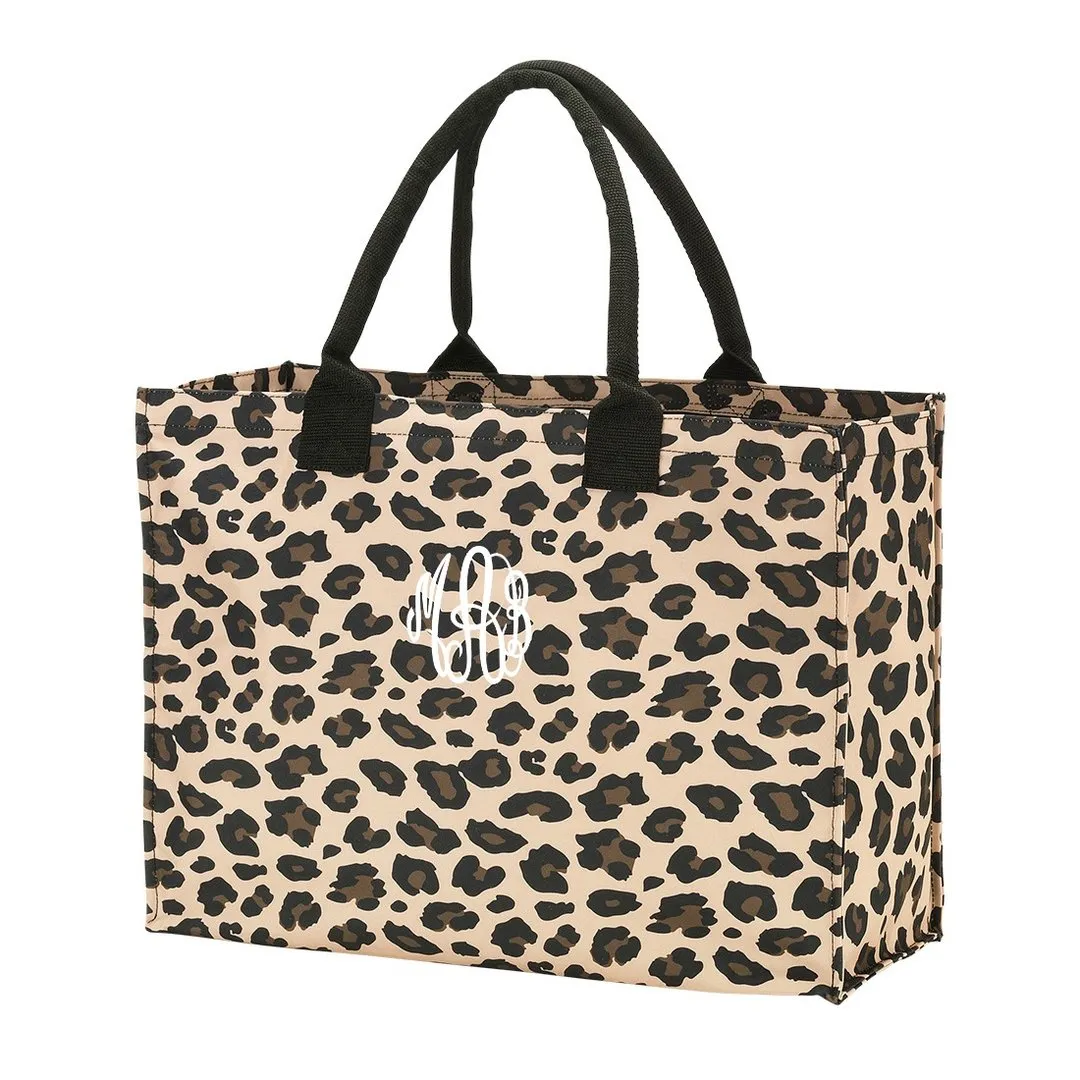 Large Leopard Tote with free Monogramming