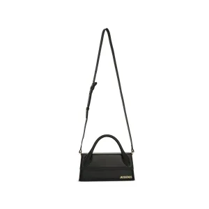 Le Chiquito Long Leather Bag in Black