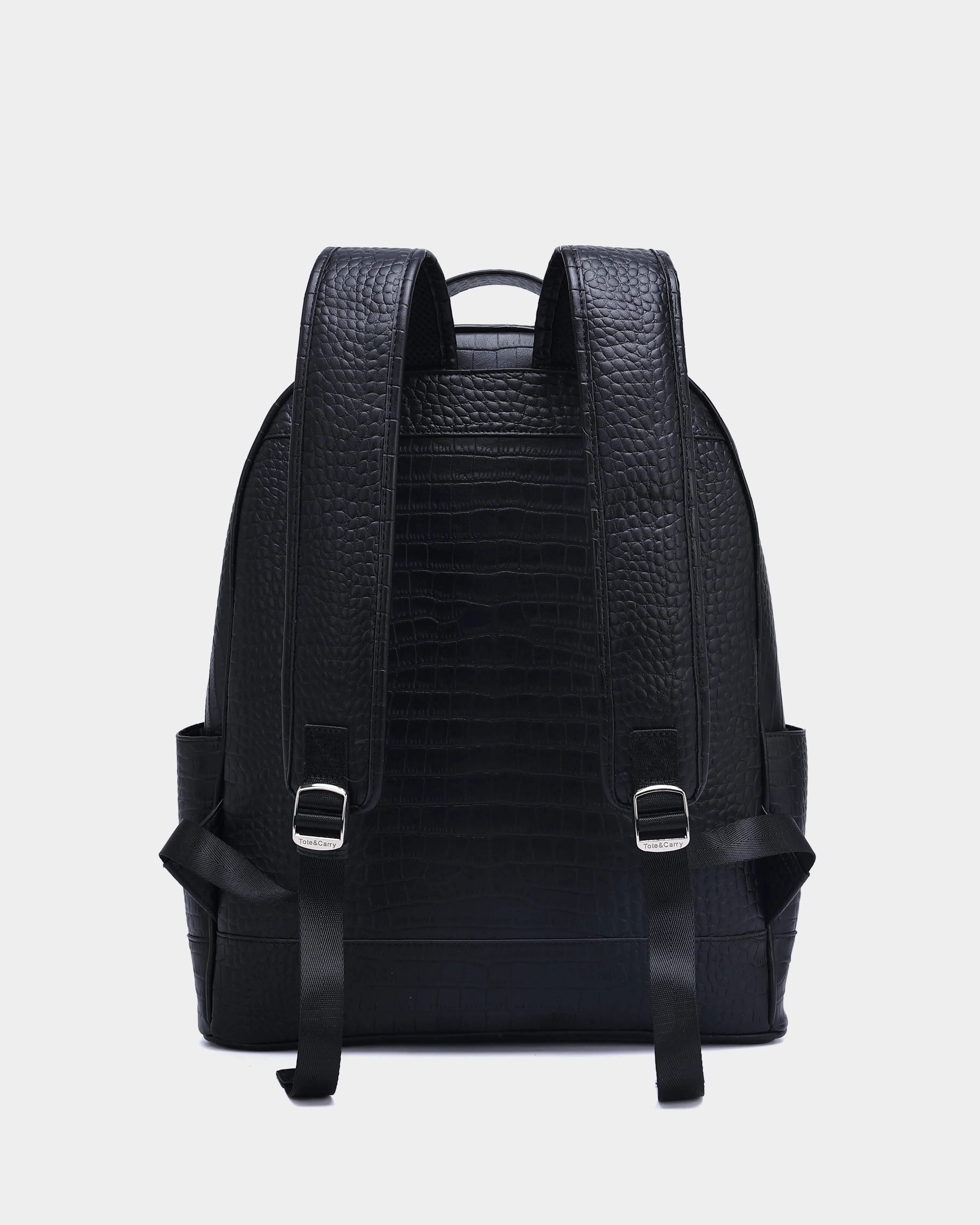 Leather Backpack in Black