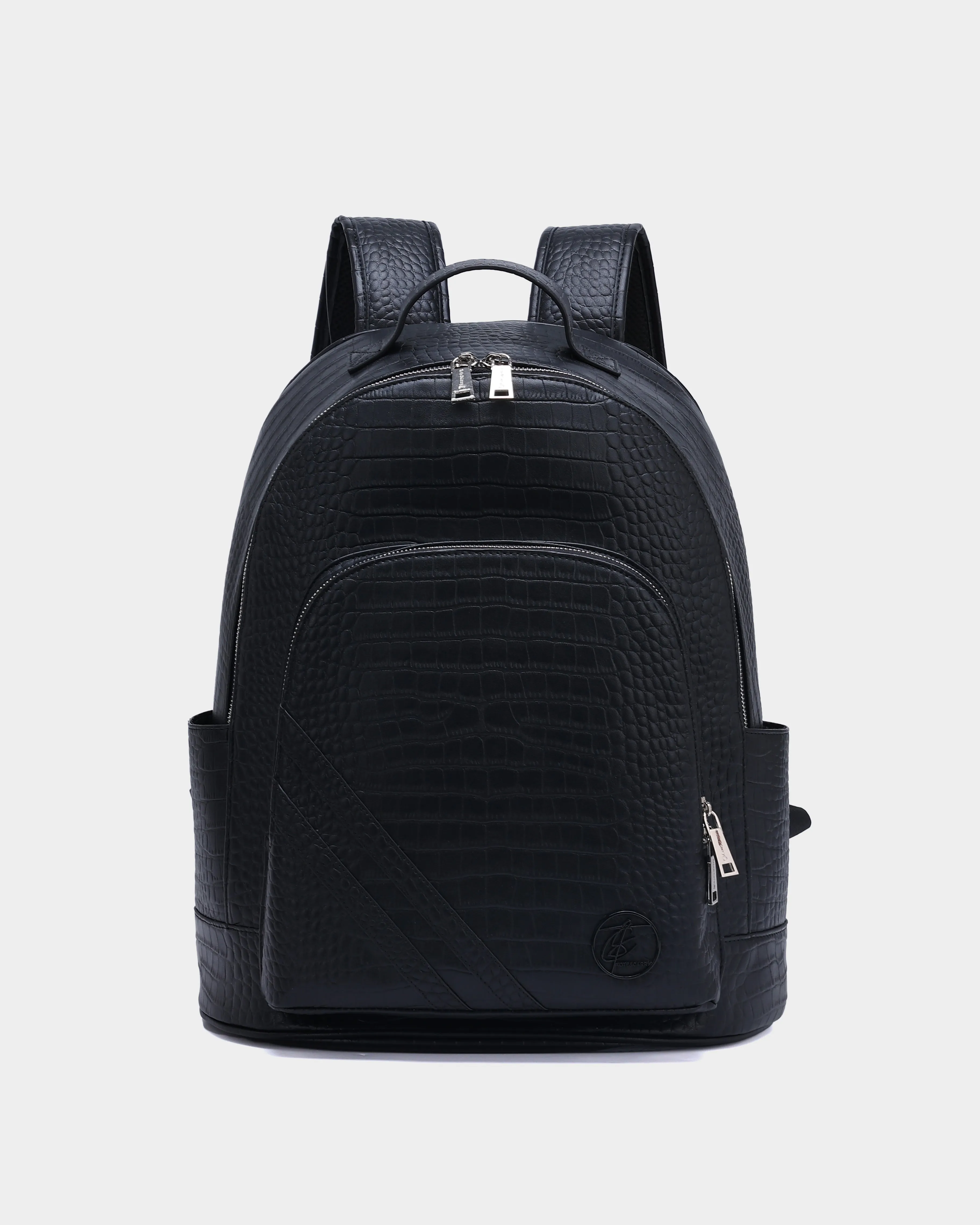 Leather Backpack in Black