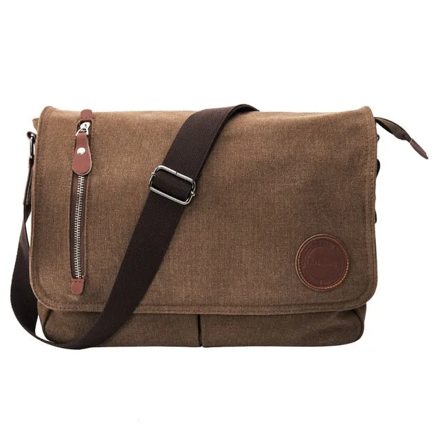 Leather Crossbody Bags Men Messenger