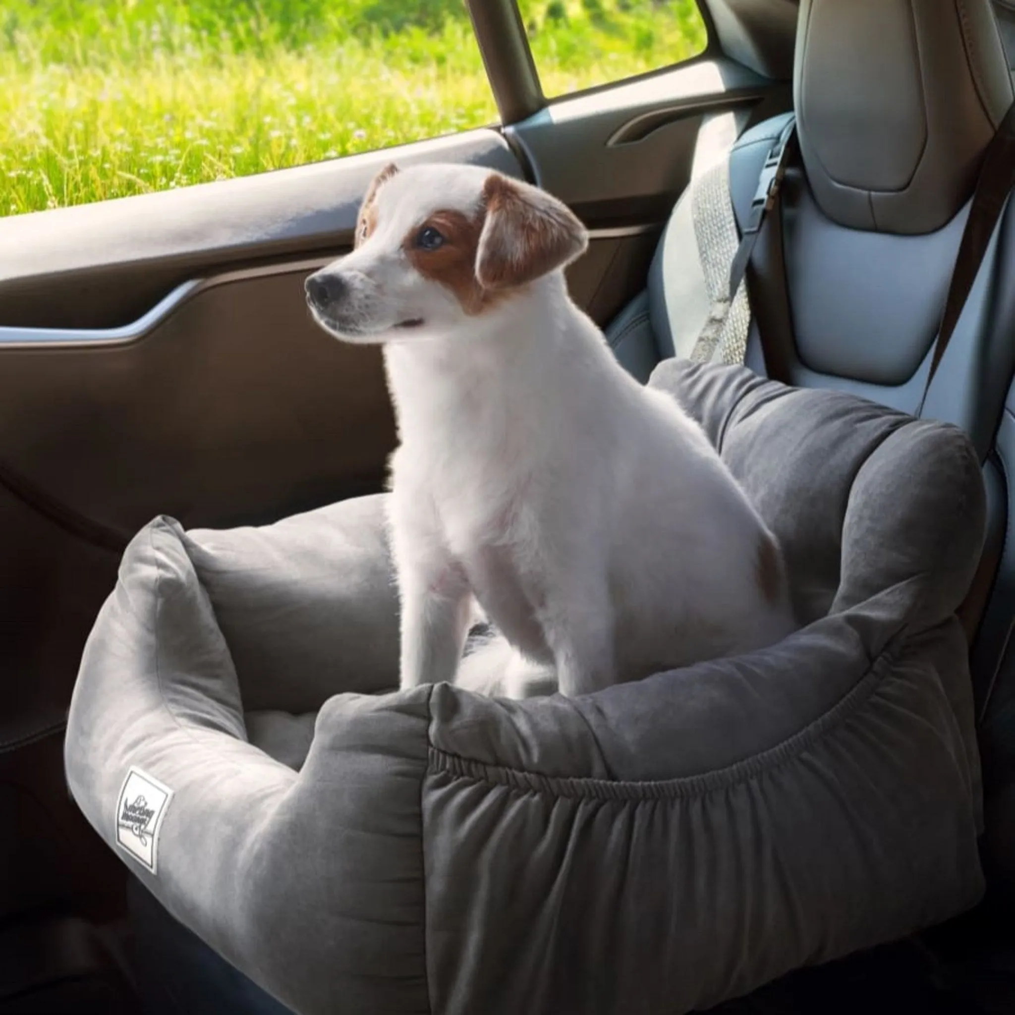 Melmungs Cushion-Type Dog Car Seat, Charcoal Gray, M (55x50x30...) - 🏆 #2 - Pet Supplies - Best of December