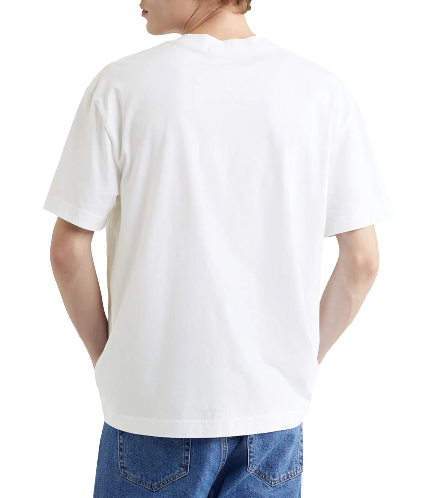 Meta Minimal Print T-Shirt Bright White