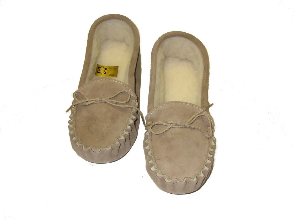 Moccasin Wool Lined with Soft Sole | Robin